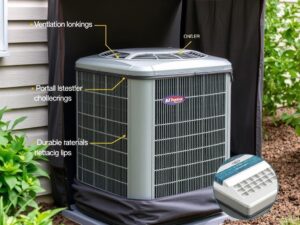 Osłona jednostki zewnętrznej klimatyzacji: montaż, wentylacja i ochrona przed uszkodzeniami